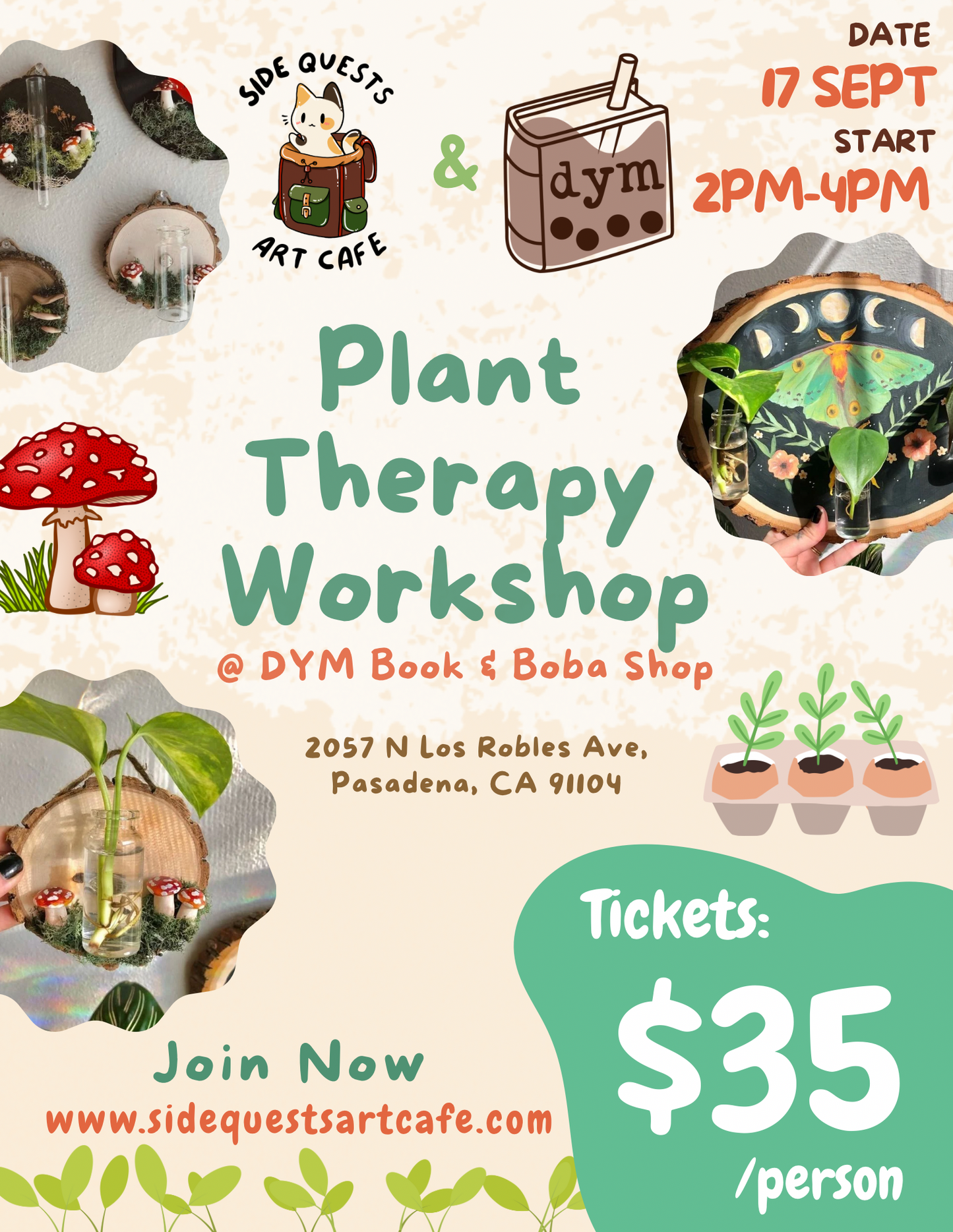 Plant Therapy Workshop - Sept 14th