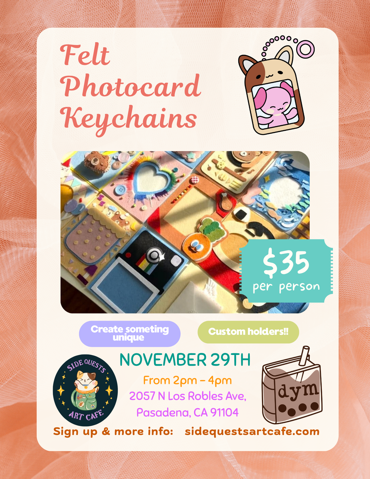 Felt Photocard Keychains - November 29th