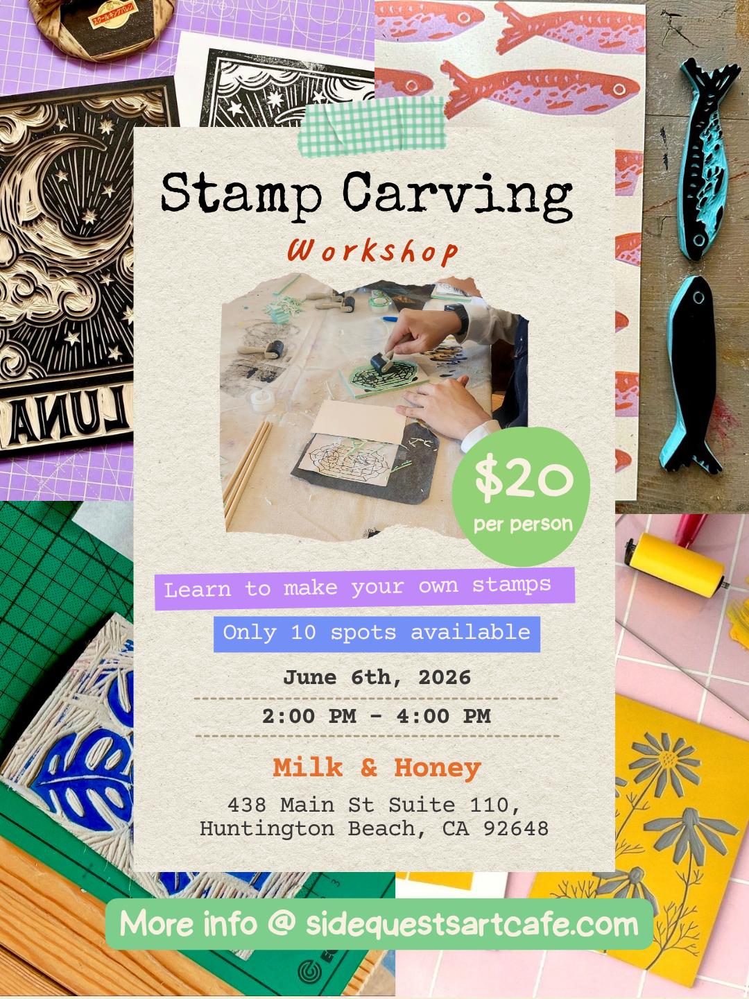 Stamp Carving Workshop - June 6th