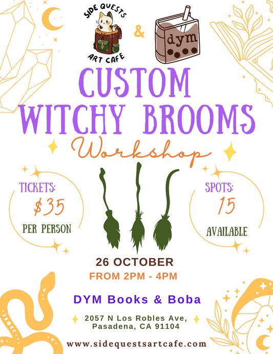 Witchy Brooms Workshop - Oct 26th