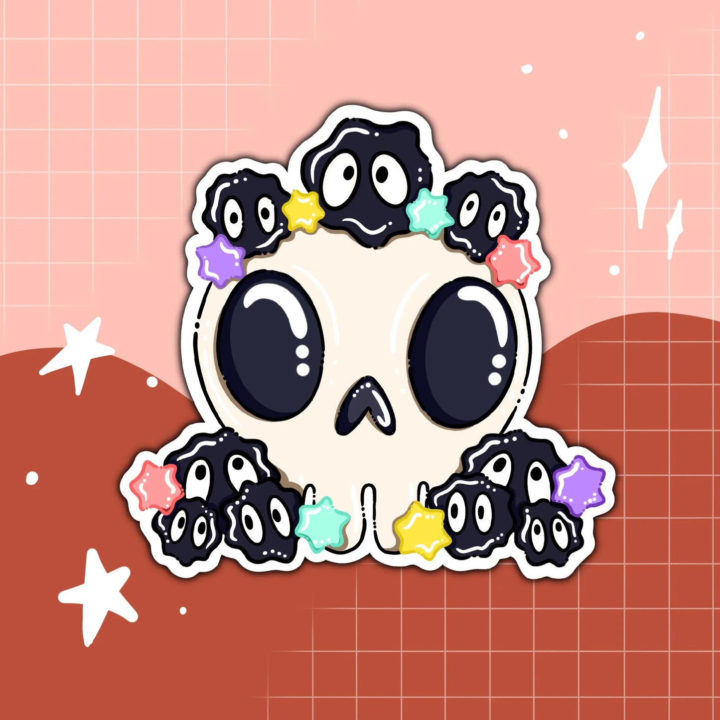 Sooty Skull Sticker